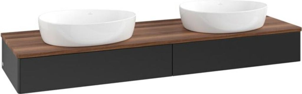 V&B Waschtischunterschrank ohne Frontstruktur Antao 160x50cm, WTP-farbe w. wal, bla m Lac