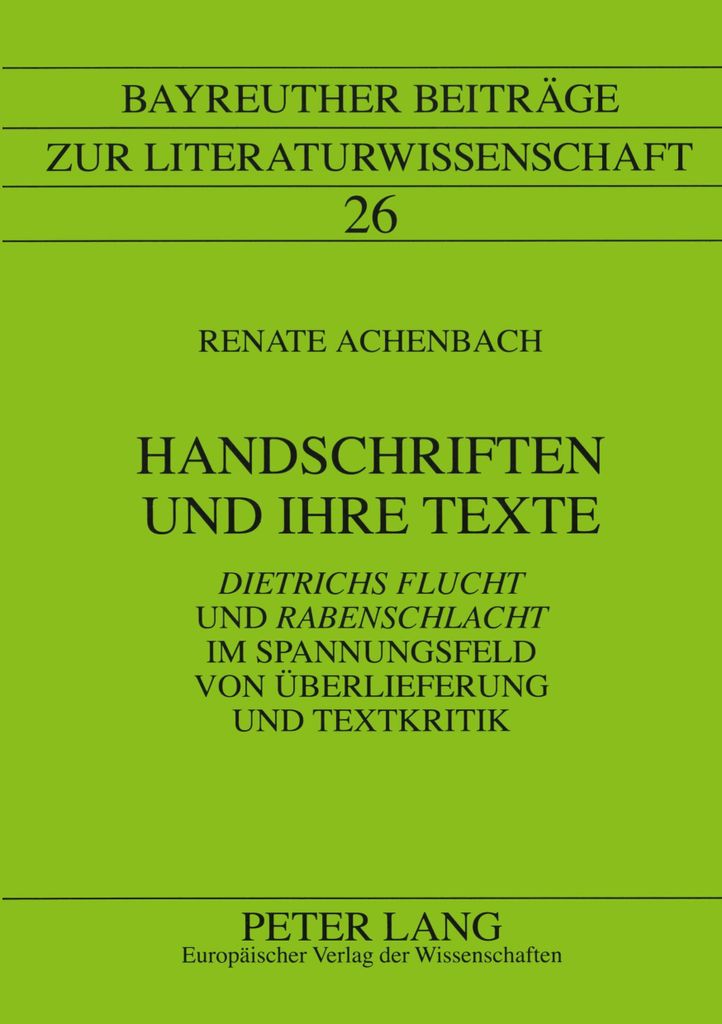 Handschriften und ihre Texte