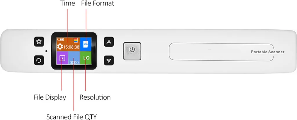 Scanner A4 portable Wifi pour livres et documents pro avec écran LCD