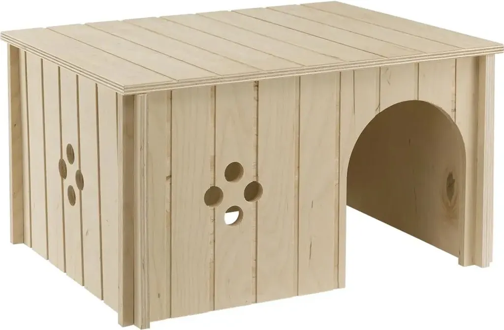 Maison rongeur en bois écologique sans clous 37cm Ferplast robuste