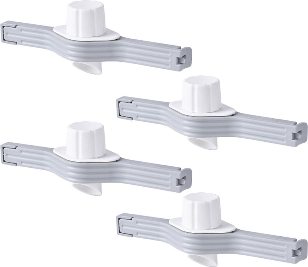 4-teiliger Lebensmittel-Verschlussclip, auslaufsicherer Verschlussclip mit Schraubverschluss, Verschlussclip für Milchpulver, Salzbeutel, wiederve...