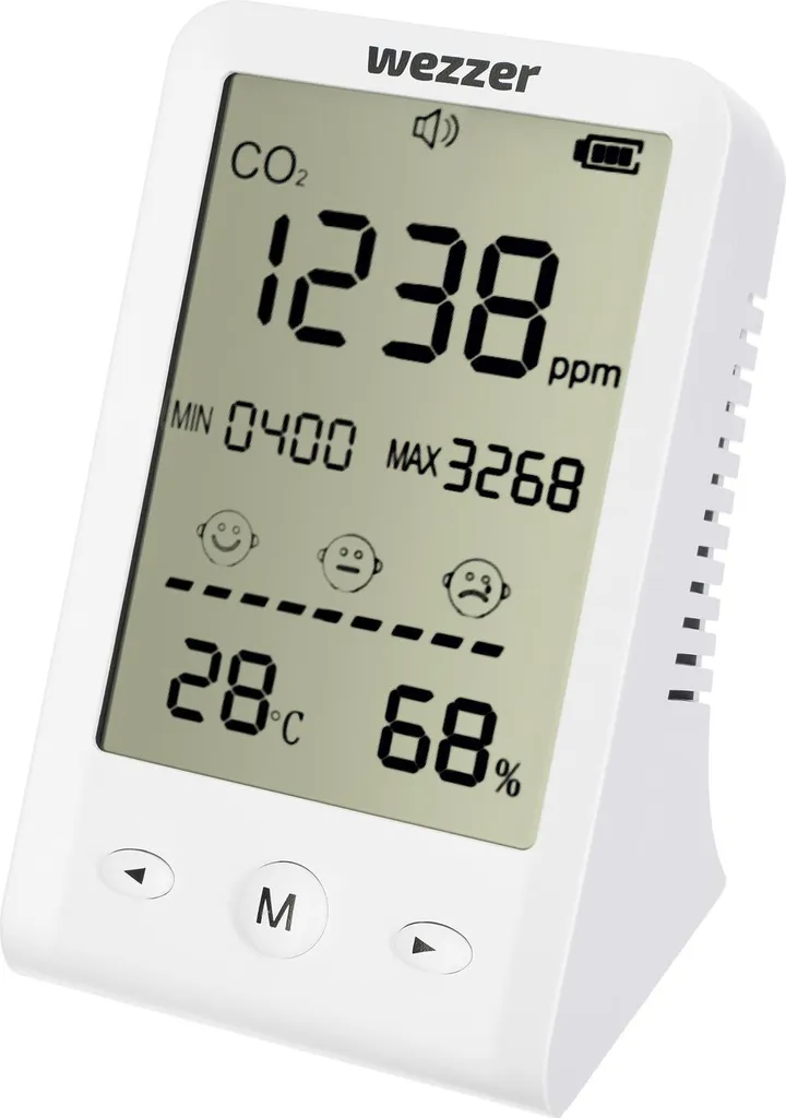 Levenhuk Wezzer Air MC10 Moniteur Qualité de l'air 81406 CO2 Thermomètre