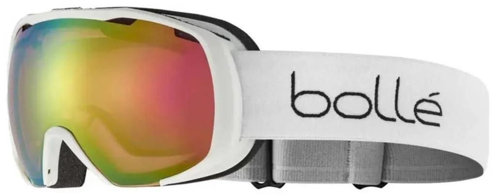 Masque de ski Bollé Royal Blanc Mat - Écran Rose Gold Anti-Buée et UV400