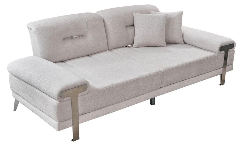 Luxus Sofagarnitur 3+1 Sitzer Couch Polster Dreisitzer Set Textil 2tlg