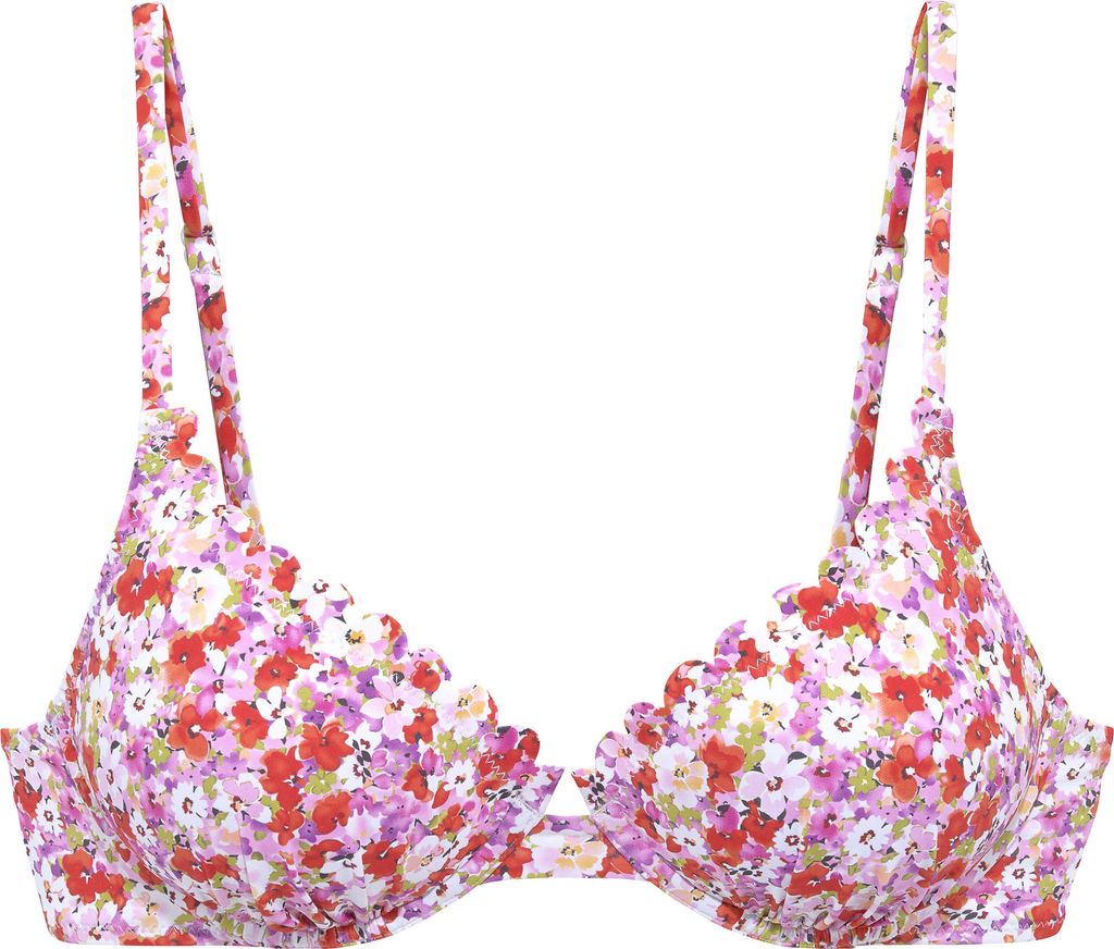 LASCANA Bügel-Bikini-Top rot-lila Größe 42 Cup A