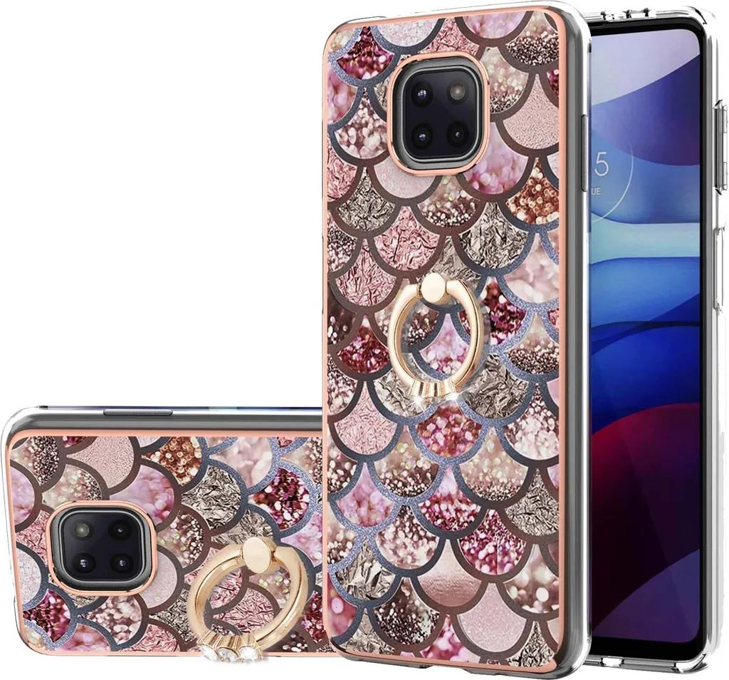 Cover Moto G Power 2021 con Anello - Pratica, Bella e Sicura