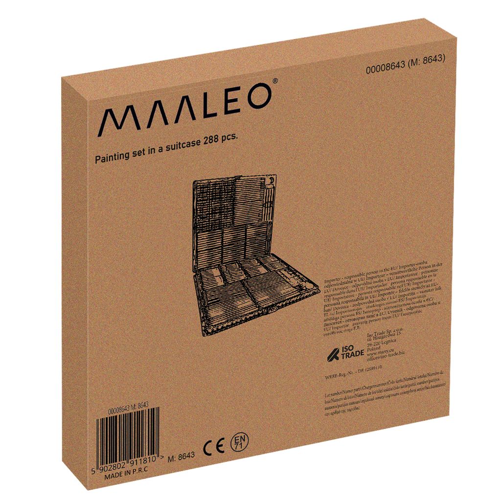 Malset im Koffer 288 Stück Produktbild 20