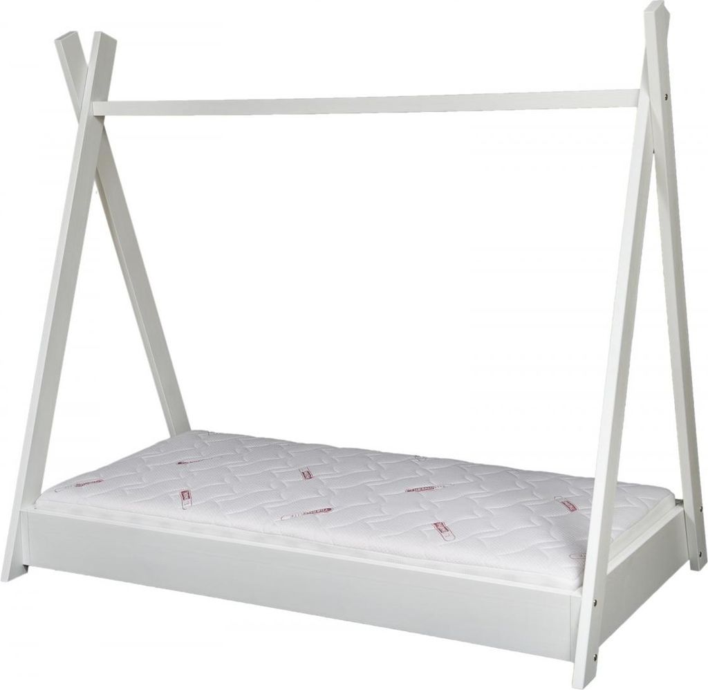 Matratzenset STANDARD + Zeltbett 160x80cm weiß