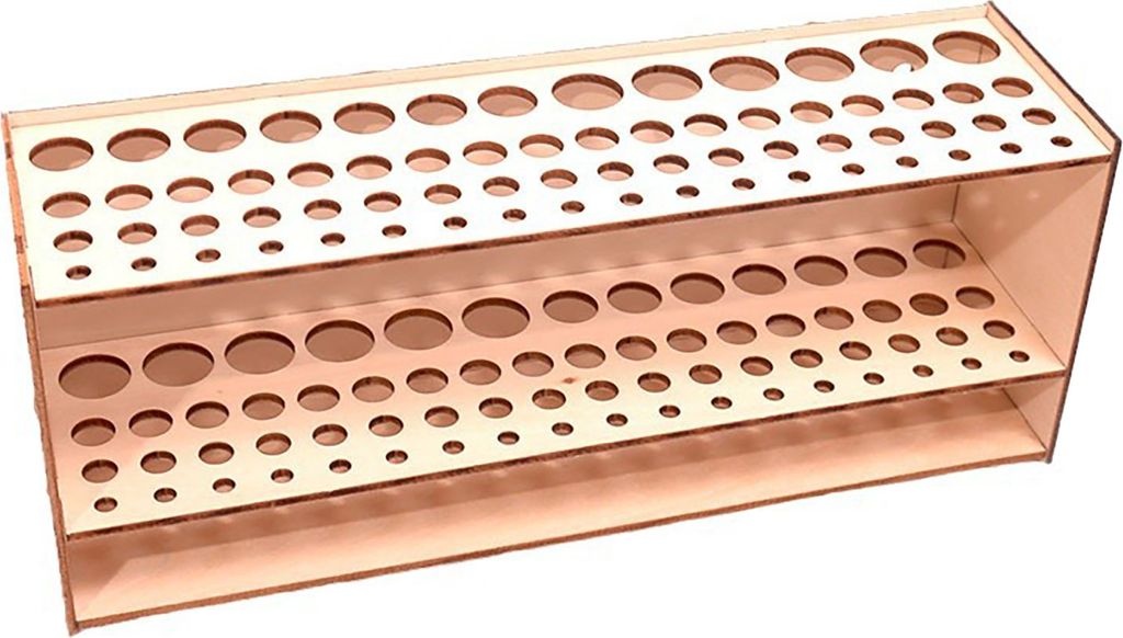 Pinselhalter aus Holz, 67 Löcher, Stifthalter, Wandmontierter Künstlerpinsel-Organizer, Schreibtisch-Künstler-Werkzeug-Organizer
