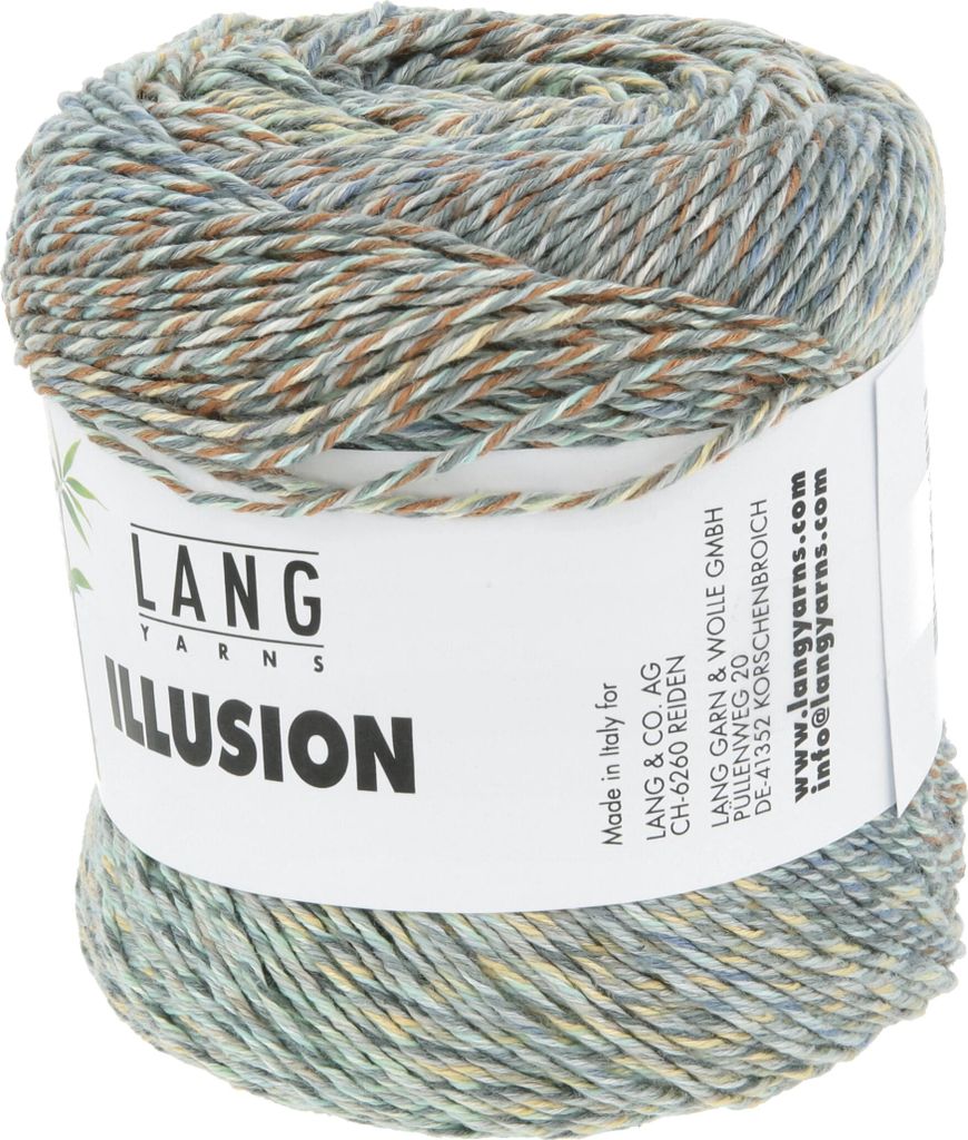 Lang Yarns - Illusion 0009 blau braun grau seeschaum