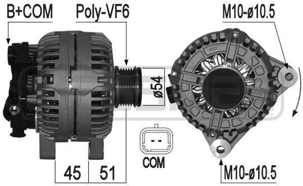 Alternateur Haute Performance ERA 209059A 120A pour R55 et R56 OE