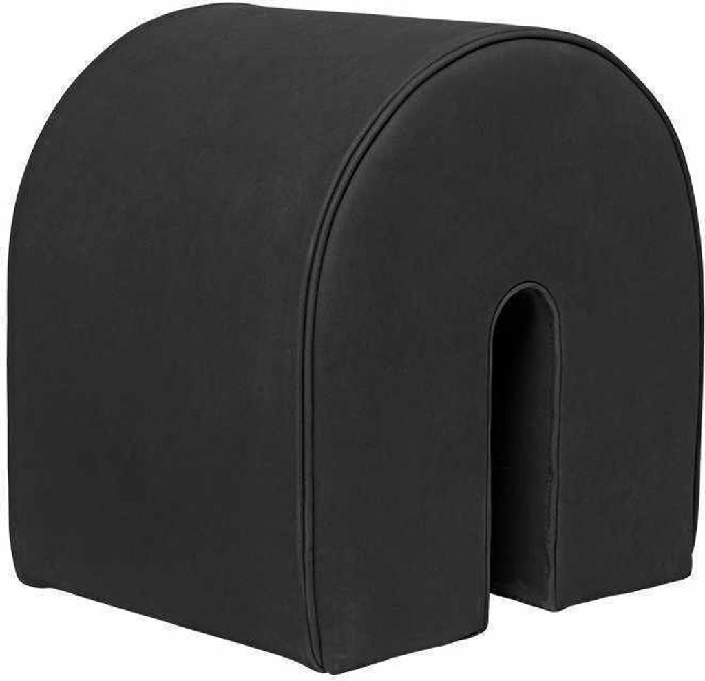 Kristina Dam Studio - Curved Pouf, Black