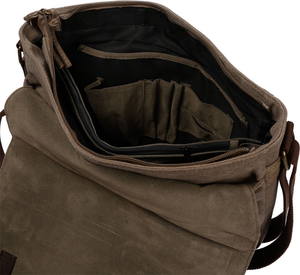 Herren Umhängetasche Canvas Tasche Schultertasche Messenger Produktbild 6