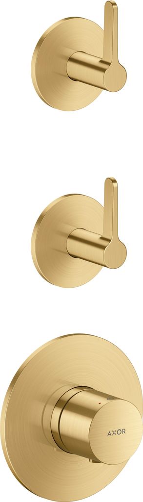 hansgrohe AXOR One Thermostatmodul Unterputzmodell für 2 Verbraucher, mit Hebelgriff, 48722250
