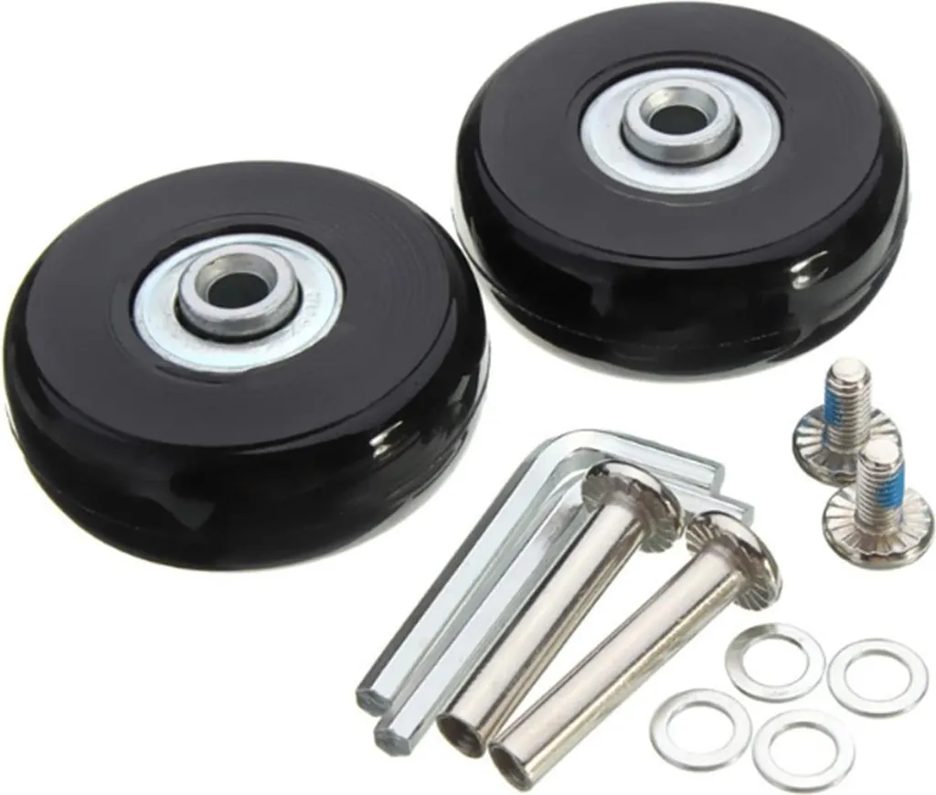 Roues de rechange pour valise et bagage - Kit de 2 unités 68x24 mm