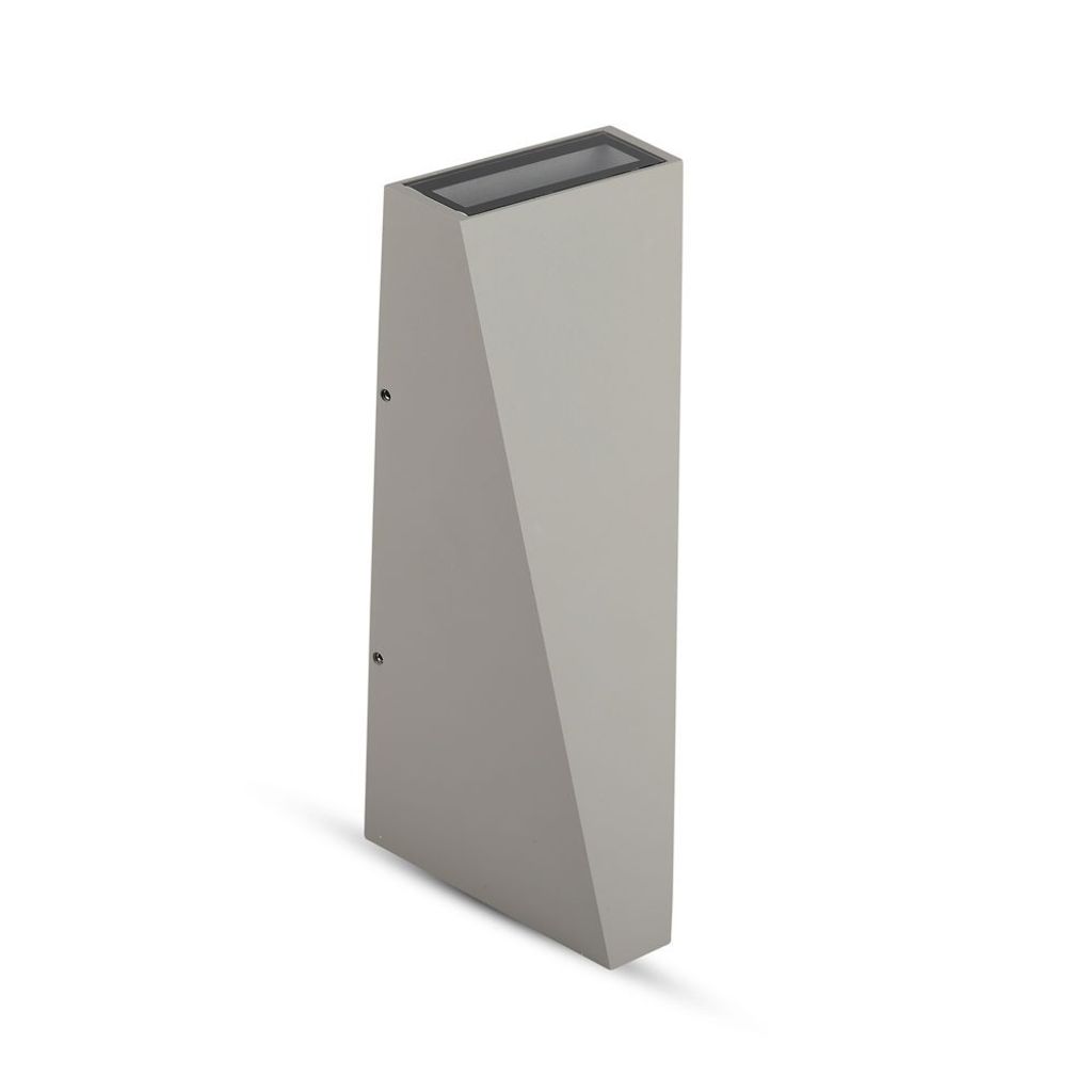 Graue LED-Wandleuchten - Dreieckiges Licht - IP65 - 6W - 660 Lumen - 4000K