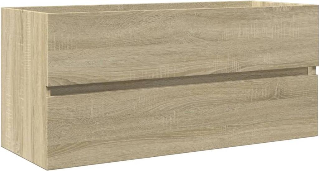 vidaXL Waschbeckenschrank Sonoma-Eiche 100x38,5x45 cm Holzwerkstoff