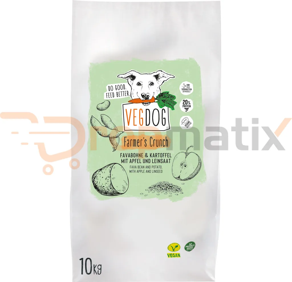 Stopper les allergies canines avec VEGDOG Farmer's Crunch croquettes vegan
