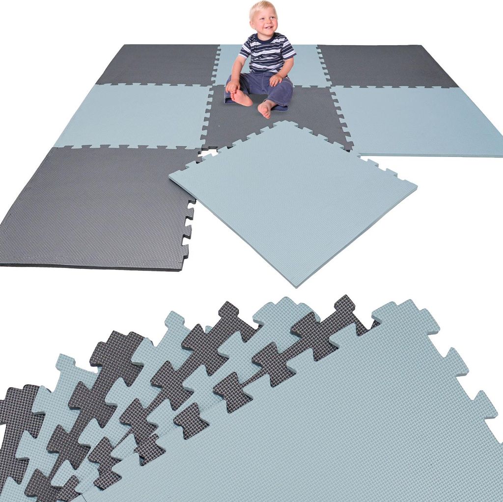 8 Teile Spielmatte Kinder Puzzlematte 50x50 Krabbelmatte Bodenmatte Kinderzimmer
