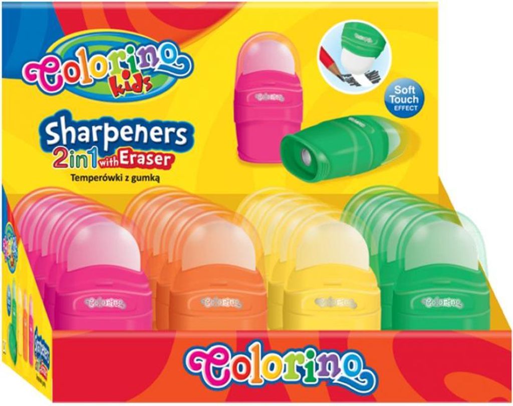 Colorino Anspitzer mit Radiergummi 2in1 1 Stück