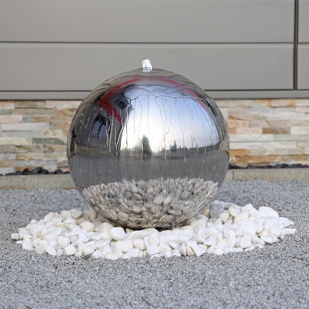 CLGarden Edelstahl Springbrunnen ESB5 poliert mit 48cm Produktbild 