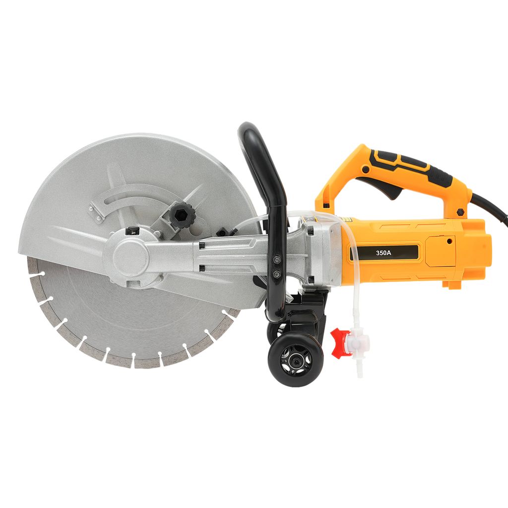 Elektrische Betonsäge mit 14 Zoll Sägeblatt Gelb Schnurgebundene Kreissäge Betonschneider Betonschneider Säge