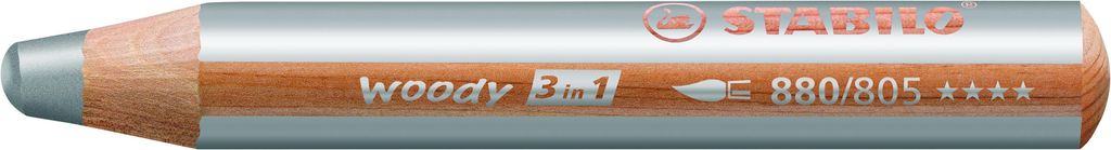 Stabilo® 880/805 penna multitalento woody 3 in 1, argento Immagine del prodotto 
