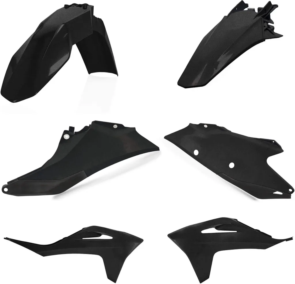 Kit plastique noir métallique ACERBIS haute résistance pour GAS GAS
