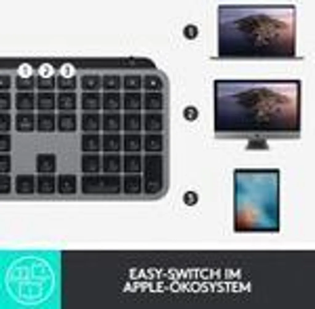 Logitech MX Keys pour Mac clavier sans fil gris sidéral haute précision - 15