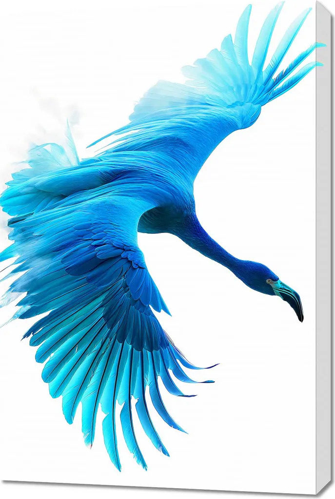 Offerta Quadro 60x90 cm Volo Azzurro | Prezzo Scontato Tela Design