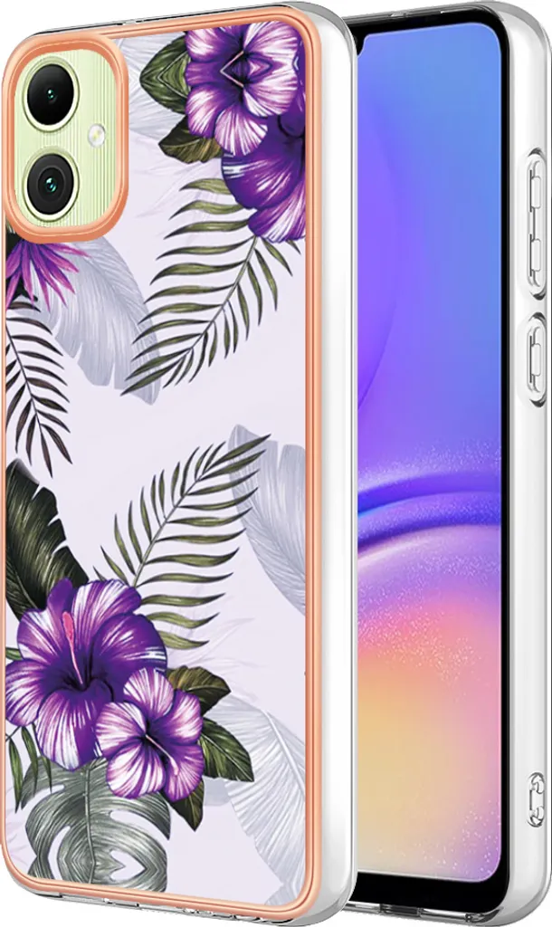 Custodia per Samsung Galaxy A05, custodia in silicone TPU antiurto a fantasia Purple