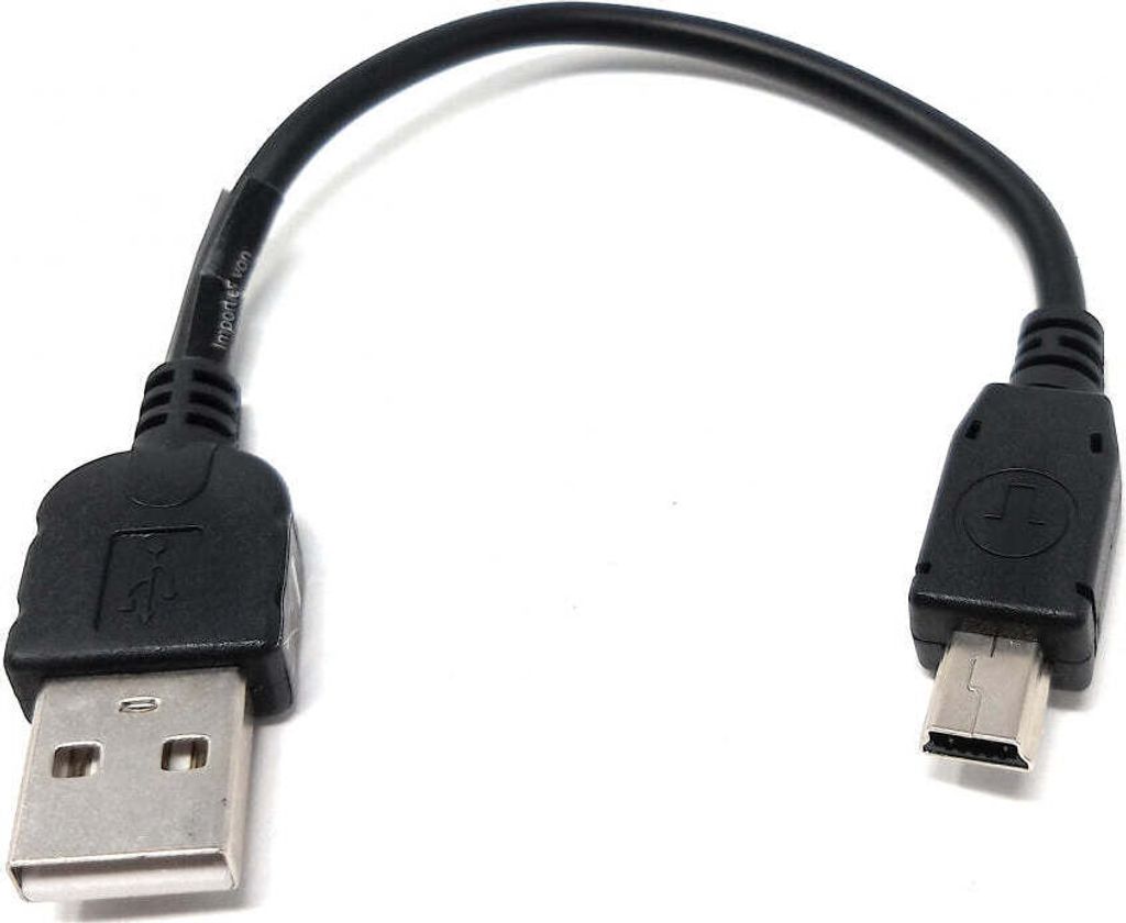 Verbindungskabel USB A Stecker auf Mini USB Stecker 10cm für Daten und Strom