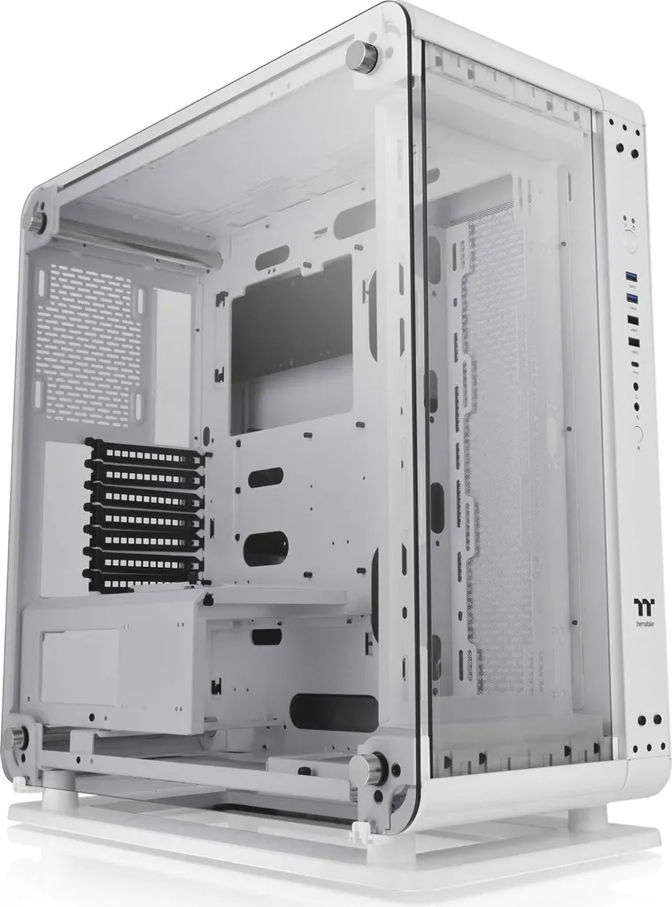 Thermaltake Core P6 TG Snow White : Boîtier PC ATX Blanc Modulable