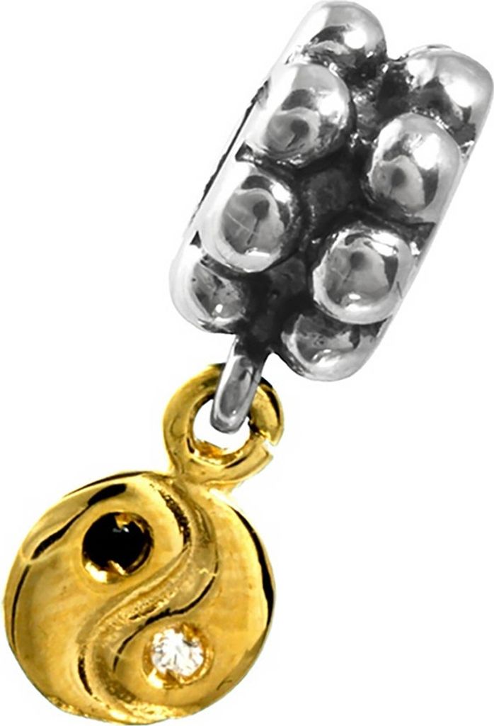 Carlo Biagi Dangle Bead YinYang European Beads BDBG13