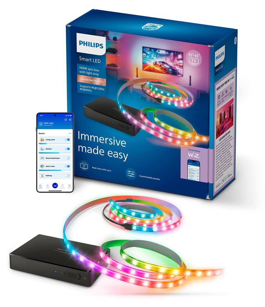 Philips HDMI 2 Sync Box 8K, compatibile con TV da 55" a Immagine del prodotto 