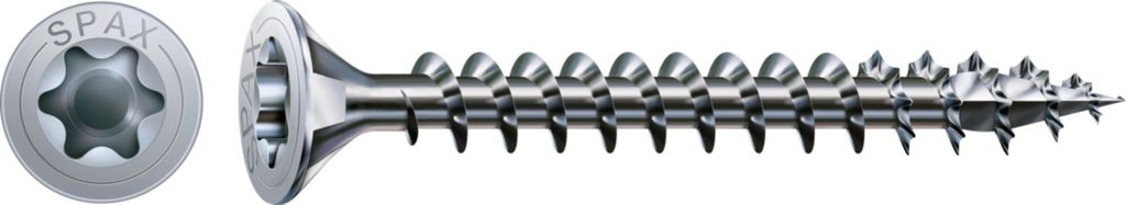 SPAX-Schraube WIROX Torx - Ø6 x 50 mm - Senkkopf - Gewinde Total Packung mit 100 - 1191010600503