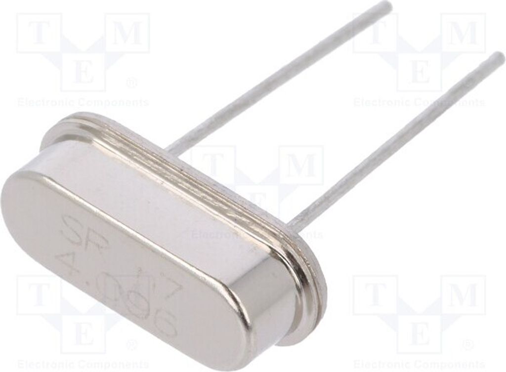 2x Resonator: Quarz 20pF 30ppm 4,096MHz THT HC49-S 4.096M-49S-SR Quarzresonatore