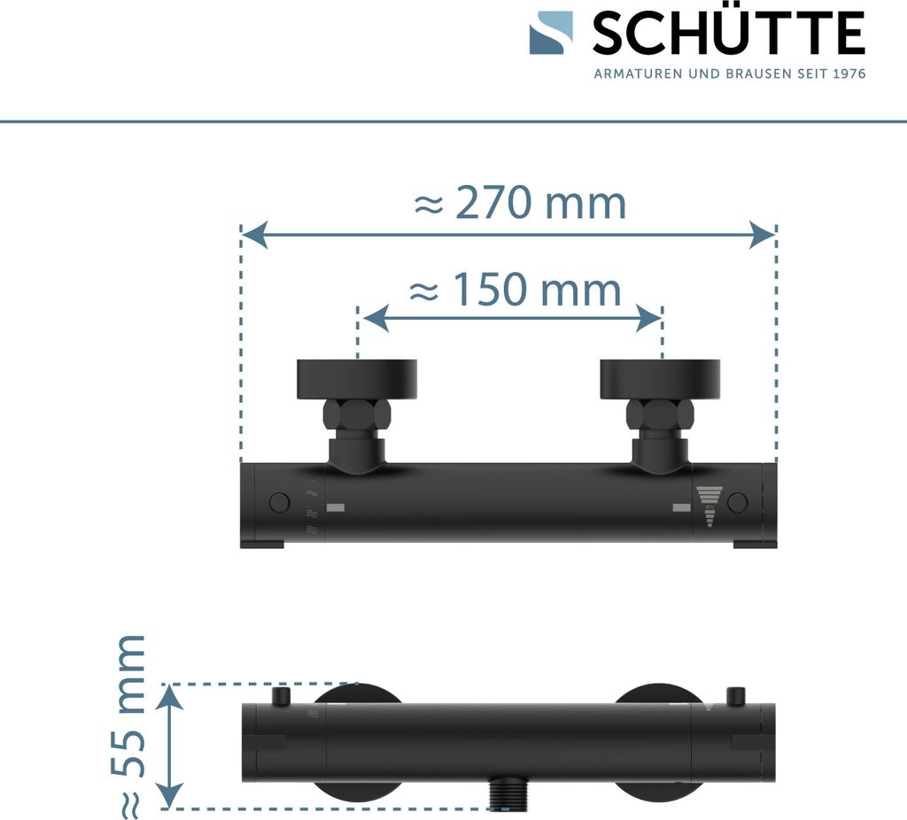 SCHÜTTE LONDON Duscharmatur mit Thermostat, Thermostat, Produktbild 4