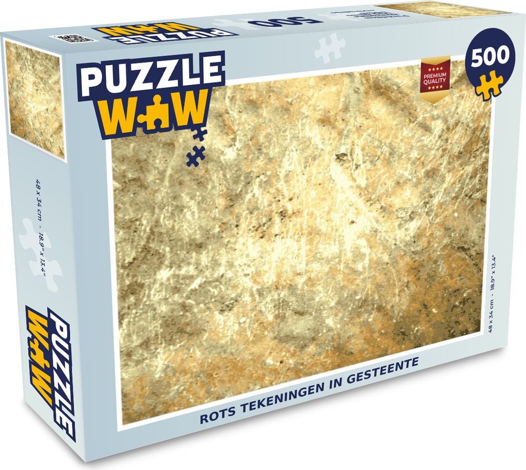 MuchoWow Puzzle 500 Teile Felszeichnungen - 500 Teile - Kinder - Selberbauen - Puzzlespiele