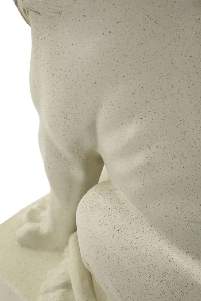 Décoration Design Lion Mauro Ferretti Crème 40 cm - Idée Cadeau Maison - 7