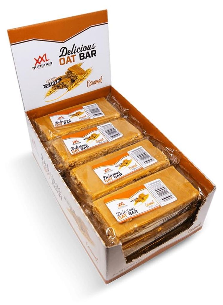 XXL Nutrition Delicious Oat Bar Caramel (12 X 100 gr) Productafbeelding 