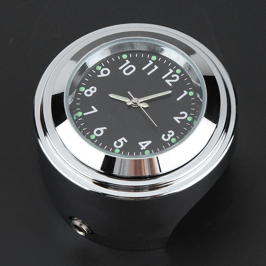 7/8" 1" Hodinky s přesným časem na řídítka motocyklu Obrázek produktu 