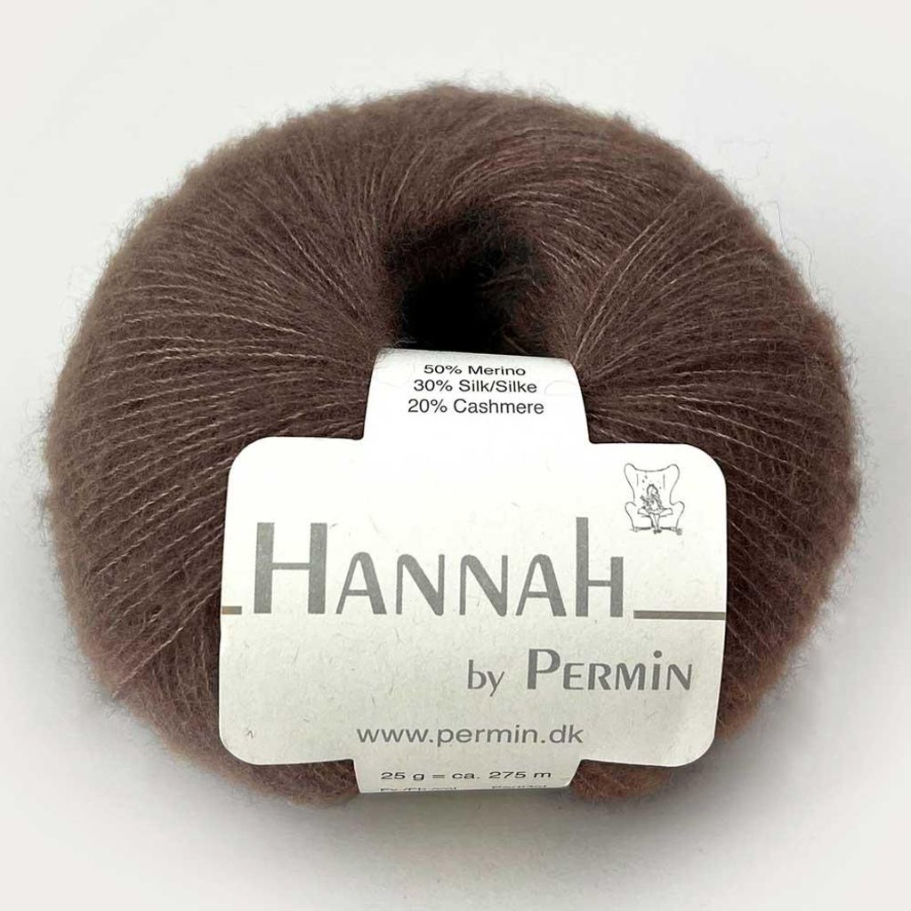 Hannah by Permin – s Garn aus Merino, Seide und Kaschmir (06 braun)