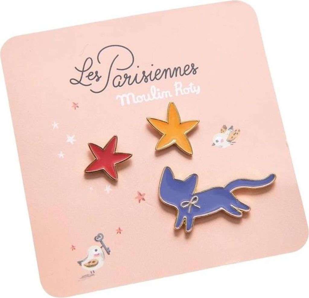 Moulin Roty Pin-Set “Les Parisiennes” – Katze