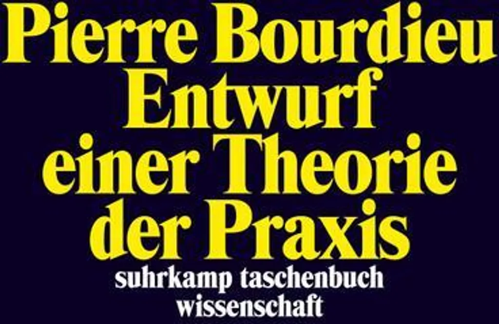 Livre de sociologie Entwurf einer Theorie der Praxis en format broché