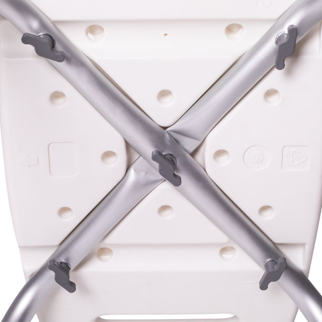 ONVAYA® Badhocker Kunststoff weiß | 150kg | Duschhocker Produktbild 8
