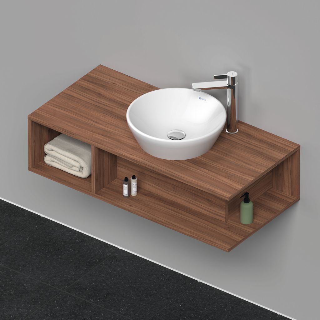 Waschtischunterbau D-NEO Compact 1 of Fach 260x1000x480mm nussbaum natur