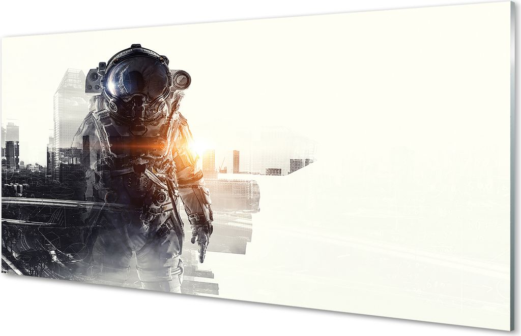 Glasbilder 120x60 Wandkunst Stadt Form