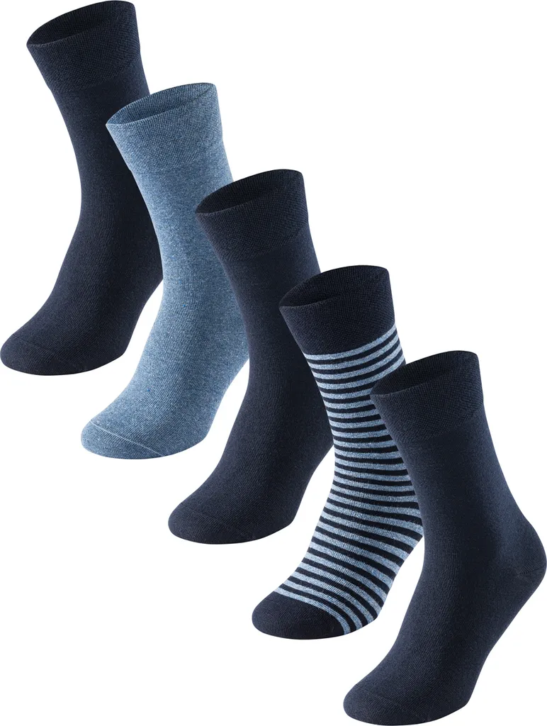 Original Penguin 5er-Pack Herren-Socken | Größe UK 7-11 / EU 41-46 | Schwarz & Weiß, Einheitsgröße