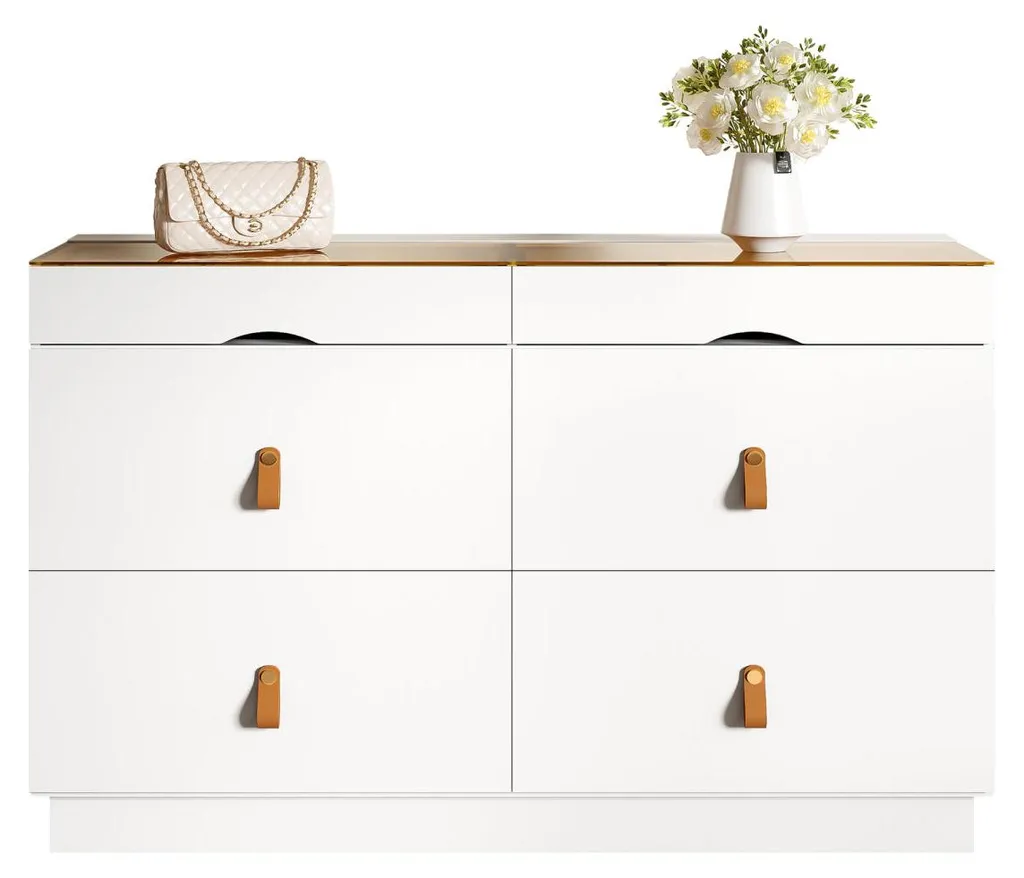 Coiffeuse et Commode de Rangement Blanche L120cm pour la Chambre - 14
